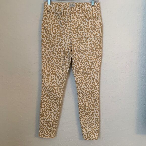 J.Crew Women’s Leopard Print Jeans. Size 28 - Picture 1 of 10